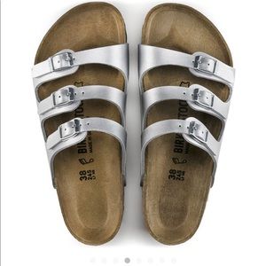 Birkenstock NWT/silver/metallic/FloridaBS/narrow